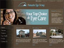 Tablet Screenshot of pinnacleeyegroup.com